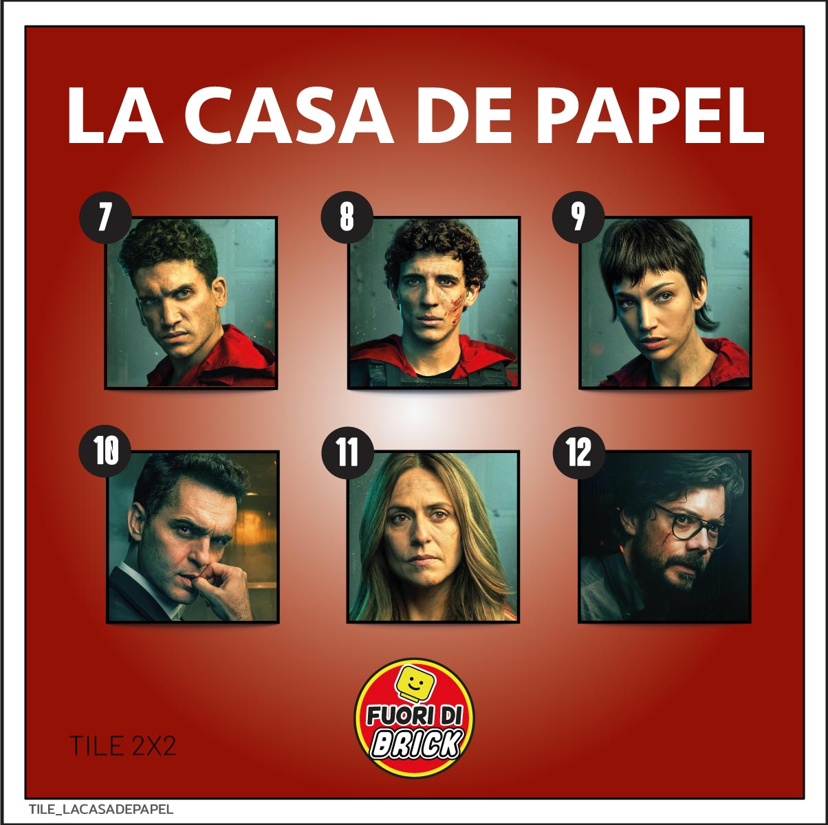 TILE 2X2_LA CASA DE PAPEL